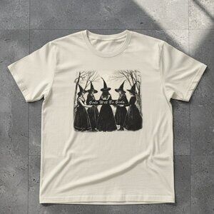 Vintage Girls Will Be Girls Witch Tee | Spooky Feminist Graphic Shirt